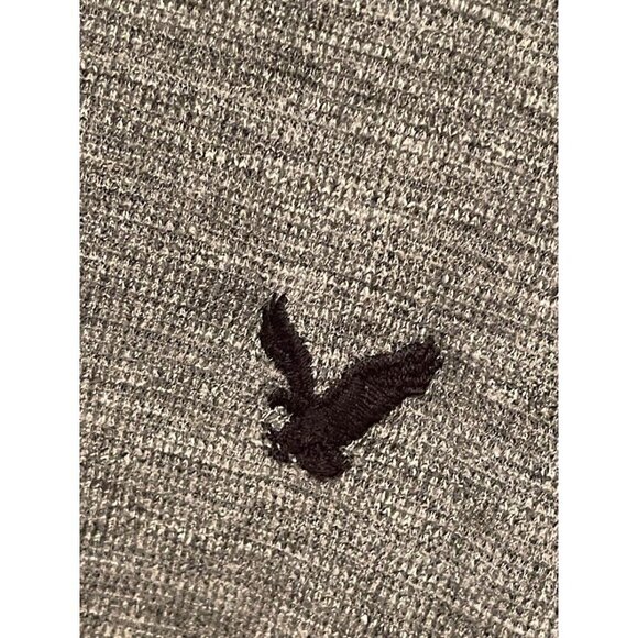 American Eagle Outfitters Classic Fit Hooded Pullover Sweatshirt L Gray - Picture 2 of 12